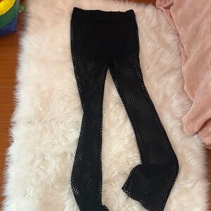 Black Mesh Pants